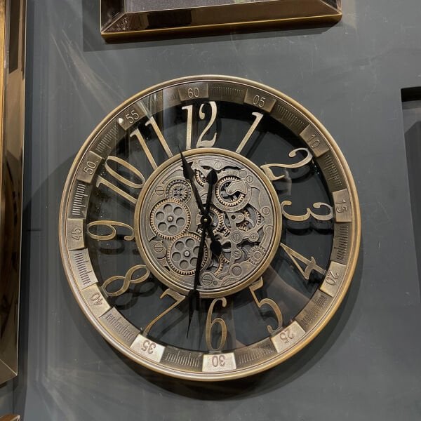 ÇARKLI DUVAR SAATİ, ÇAP:55 cm
