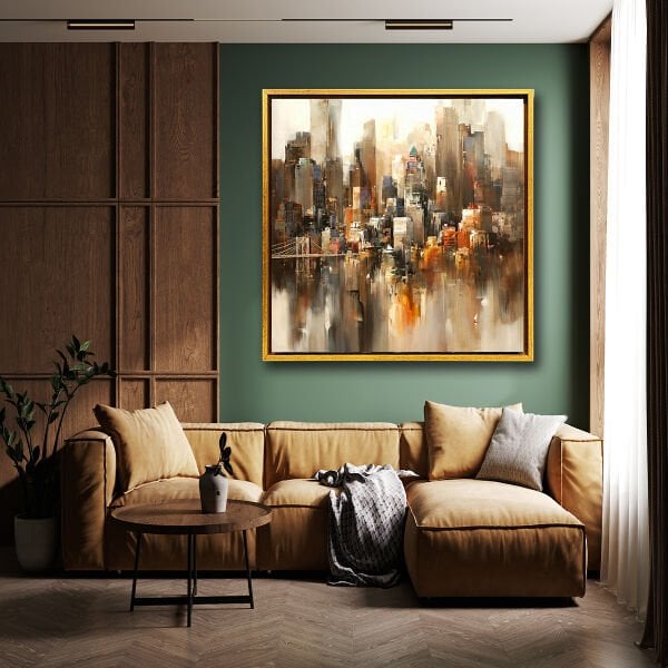 Yansımalar Şehri, Yağlı Boya Dokulu Tablo