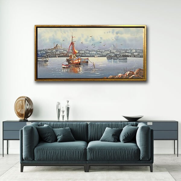 Limanın Sessiz Şarkısı, Yağlı Boya Dokulu Tablo