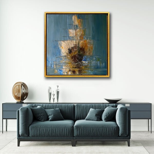 Korsan Gemisi, Yağlı Boya Dokulu Tablo