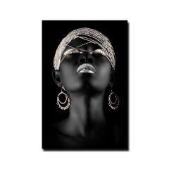Kabartmalı Afrikalı Kadın Tablo