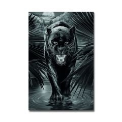 Kabartmalı Jaguar Tablo