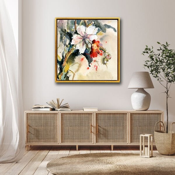 Kırılgan Güzellik,  Yağlı Boya Dokulu Tablo