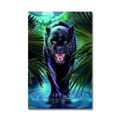 Kabartmalı Jaguar Tablo