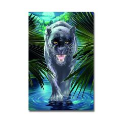 Kabartmalı Jaguar Tablo