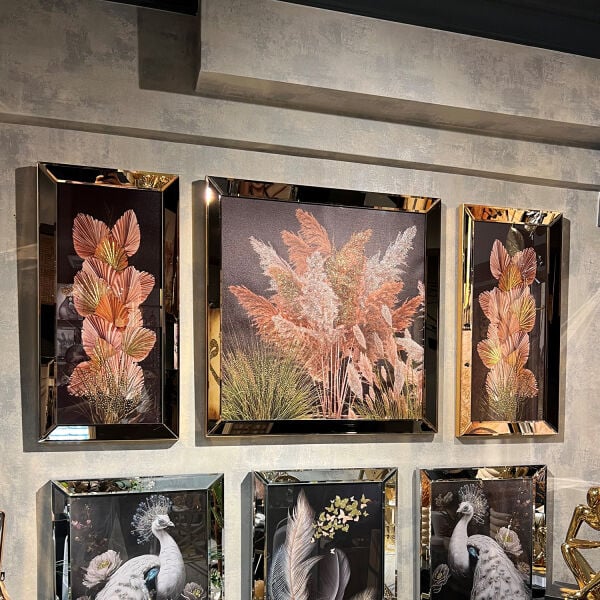 Aynalı Tablo, Flowers 3 Lü Set