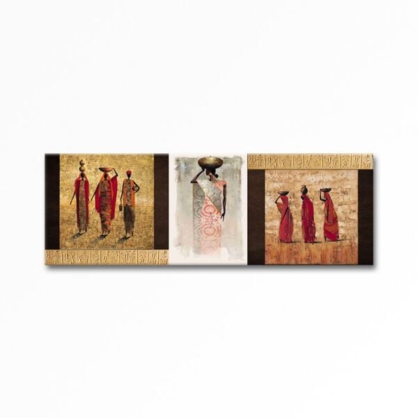 Kabartmalı Afrıcan Woman Tablo