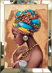 Aynalı Tablo, Afrikalı Kadın