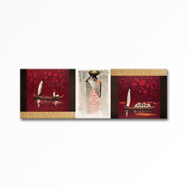 Kabartmalı Afrıcan Women Tablo
