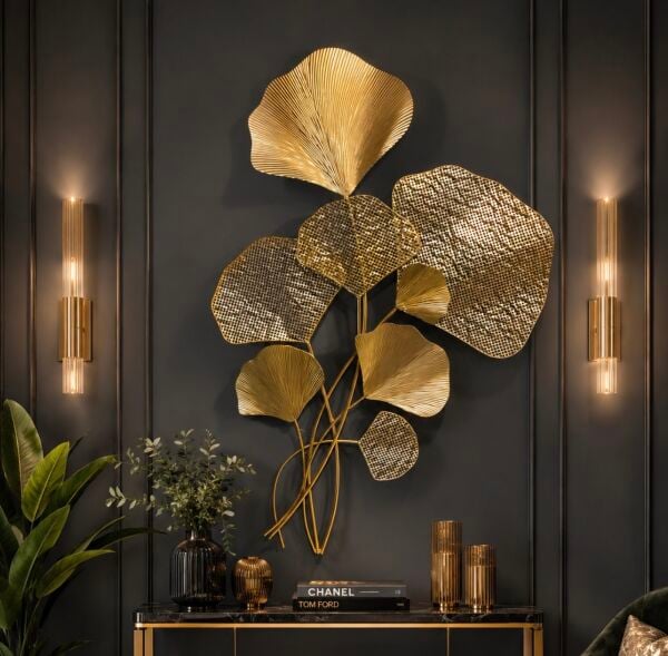 GOLD METAL DUVAR PANOSU