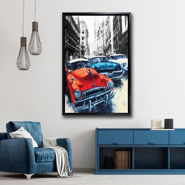 Monokromda İsyan,  Yağlı Boya Dokulu Tablo