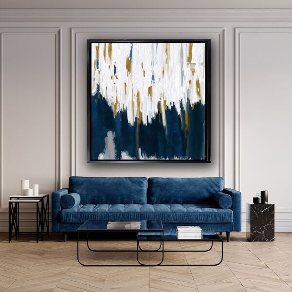 Buzdan Salkım,  Yağlı Boya Dokulu Tablo