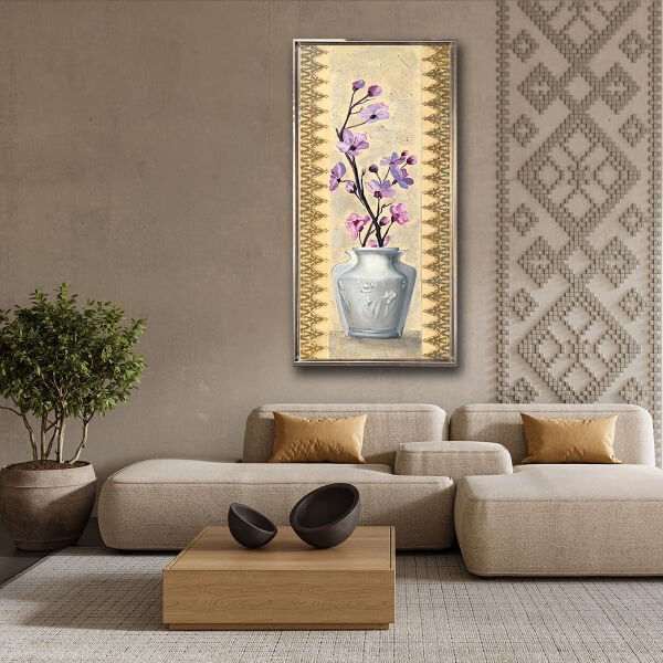 İlkbaharın Çiçekleri, Yağlı Boya Dokulu Tablo