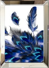 Aynalı Tablo blue