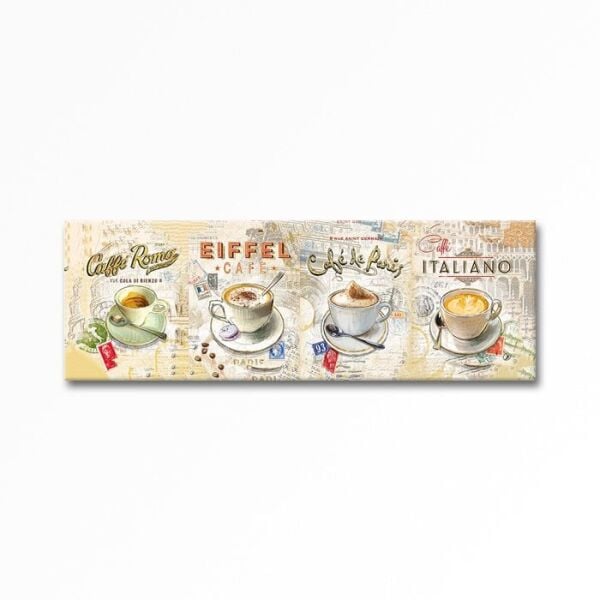 Kabartmalı Eiffel Cafe Tablo