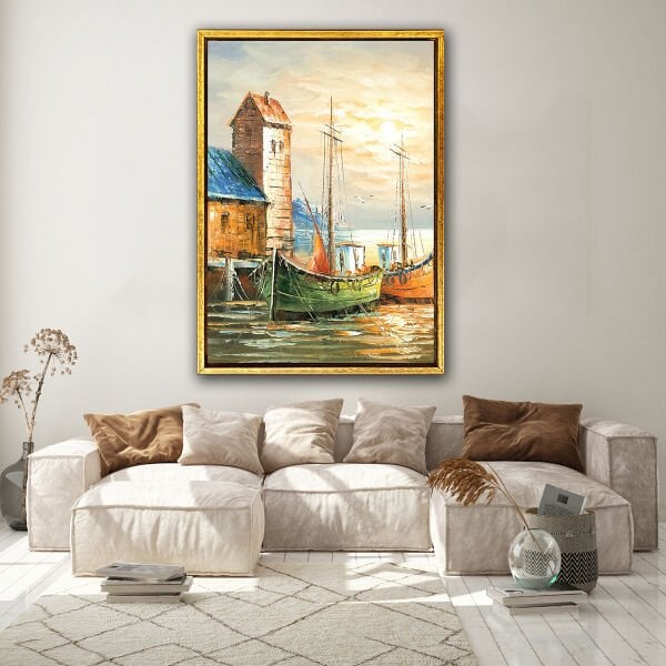 Renkli Sandallar, Yağlı Boya Dokulu Tablo