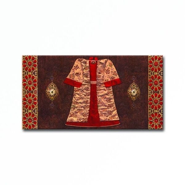 Kabartmalı  Kırmızı Kaftan Tablo