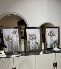 Ayna Çerçeveli Tablo, 3 lü Set