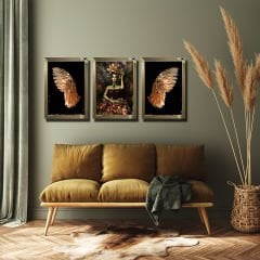 Ayna Çerçeveli Tablo, 3 lü Set