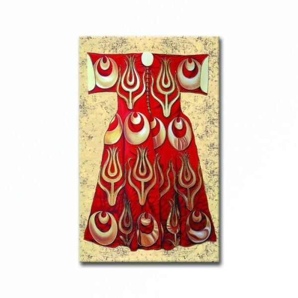 Kabartmalı  Desenli Kaftan 4 Tablo