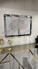 Aynalı Çerçeveli, Gül Ağaç Tablo