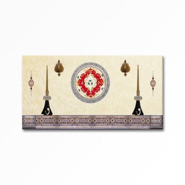 Kabartmalı Motif Vazo Tablo