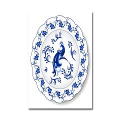 Kabartmalı Blue Blanc Tablo