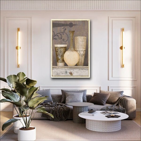 Nude Vazolar, Yağlı Boya Dokulu Tablo