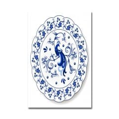 Kabartmalı Blue Blanc Tablo