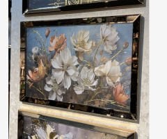 Aynalı Çerçeveli, Flowers Tablo