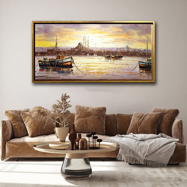 İstanbul, Yağlı Boya Dokulu Tablo