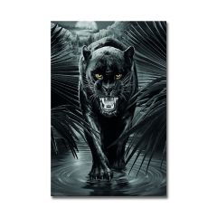 Kabartmalı Jaguar Tablo