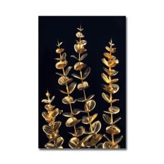 Kabartmalı Sarı Yaprak Tablo