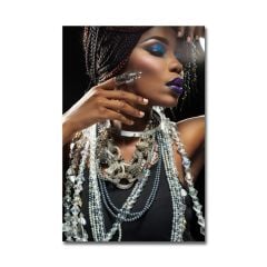 Kabartmalı African Woman Tablo