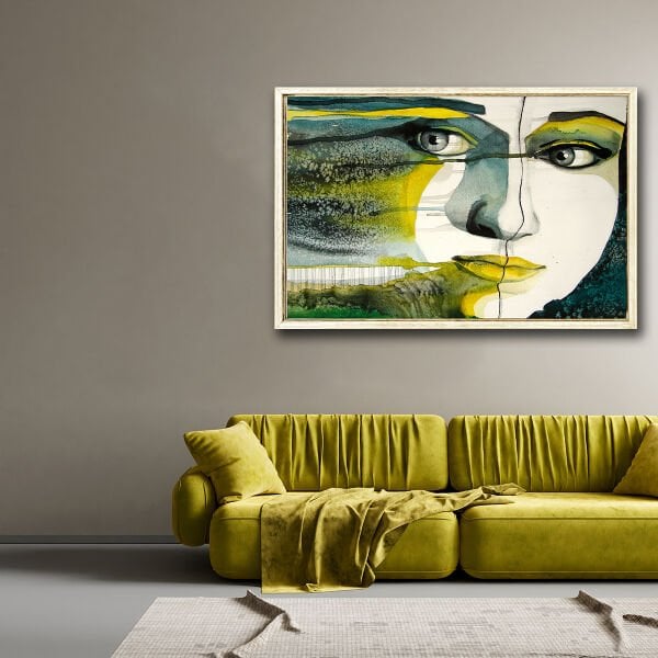 Kadın Portresi, Yağlı Boya Dokulu Tablo