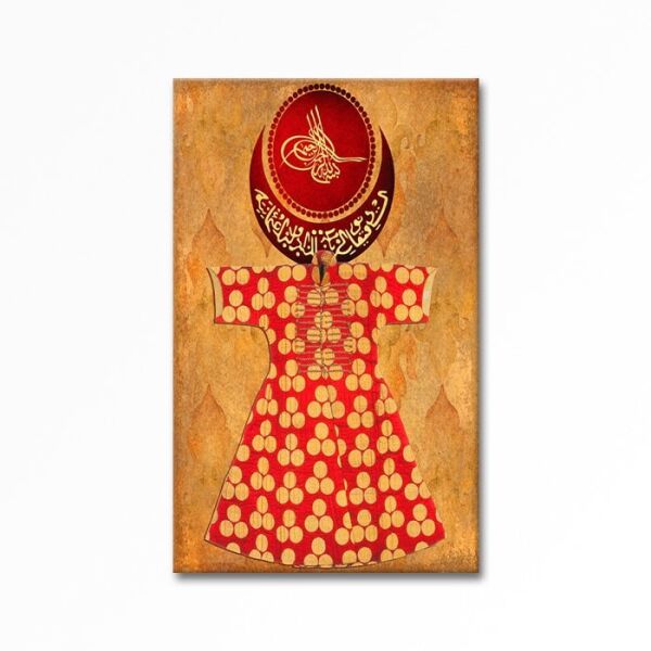 Kabartmalı Hilal Kaftan Tablo