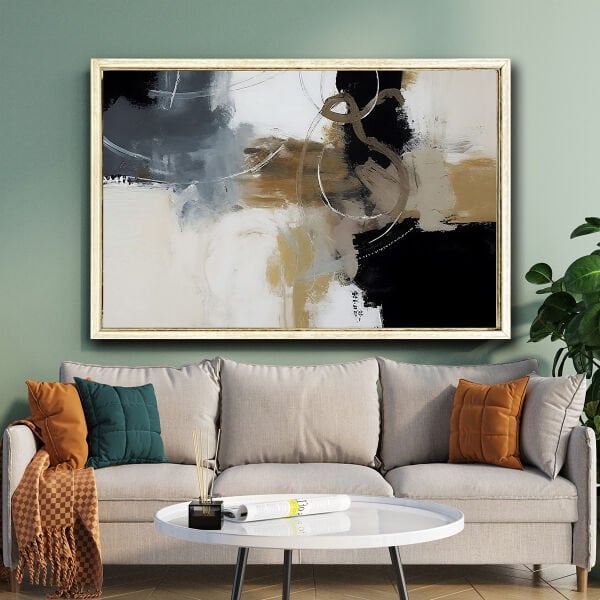 Soyut , Yağlı Boya Dokulu Tablo