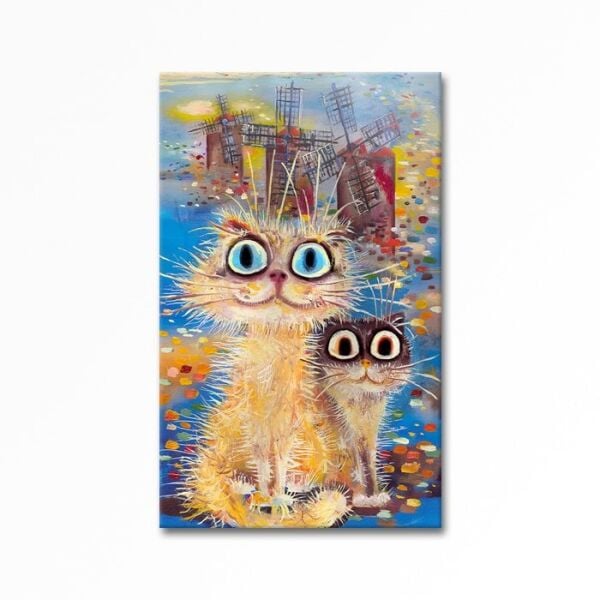 Kabartmalı Kedi Tablo