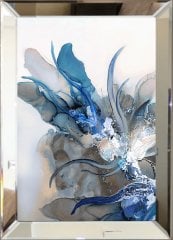 Aynalı Tablo blue lisa