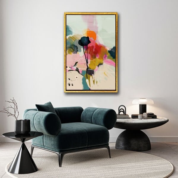 Renklerin Dansı, Yağlı Boya Dokulu Tablo