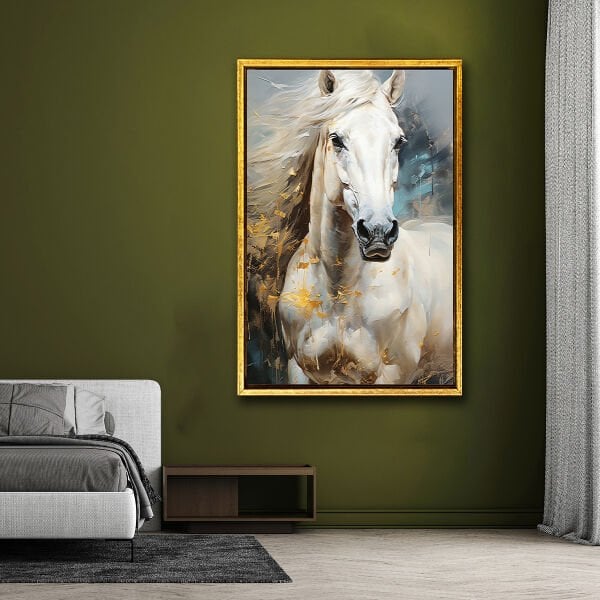 Beyazın Kudreti,  Yağlı Boya Dokulu Tablo