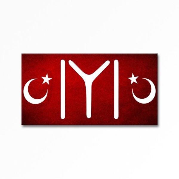 Kabartmalı Ay Yıldız Kayı Tablo