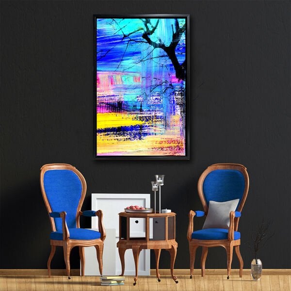 Sudan Yansımalar, Yağlı Boya Dokulu Tablo