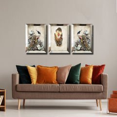 Ayna Çerçevel Tablo, 3 lü Set