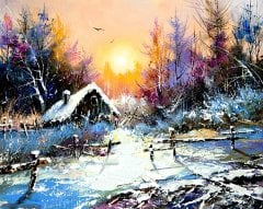 Karlı Orman  Tablo