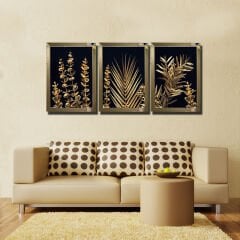 Ayna Çerçeveli Tablo, 3 lü Set