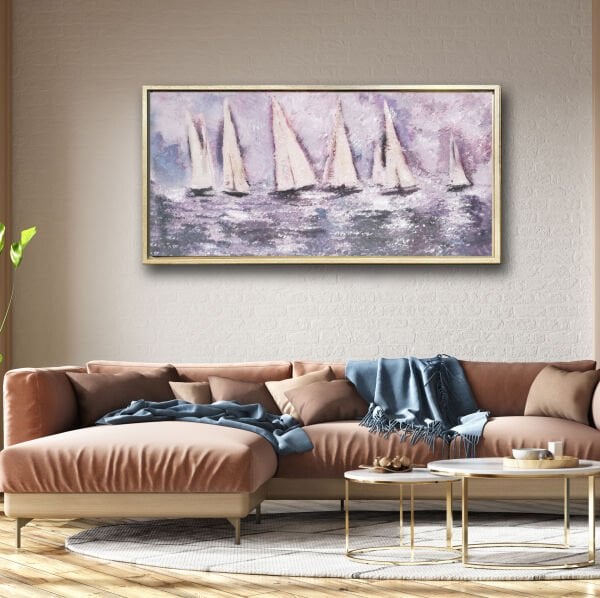 Çılgın Dalgalar, Yağlı Boya Dokulu Tablo