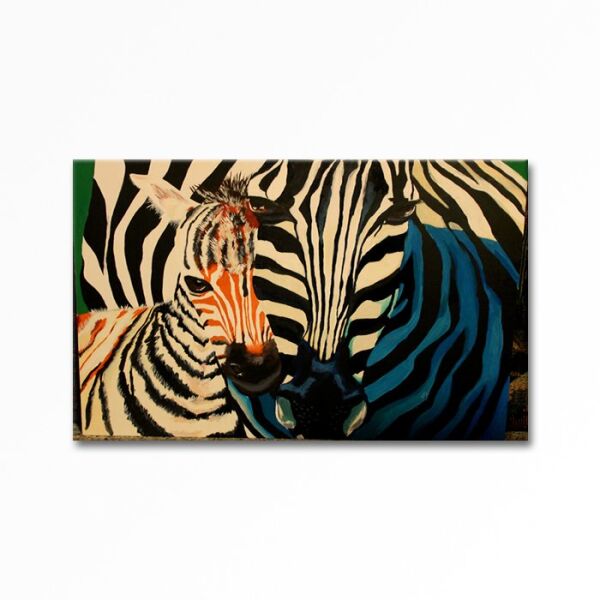 Kabartmalı Zebra Tablo