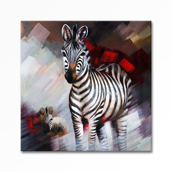 Kabartmalı Zebra Tablo