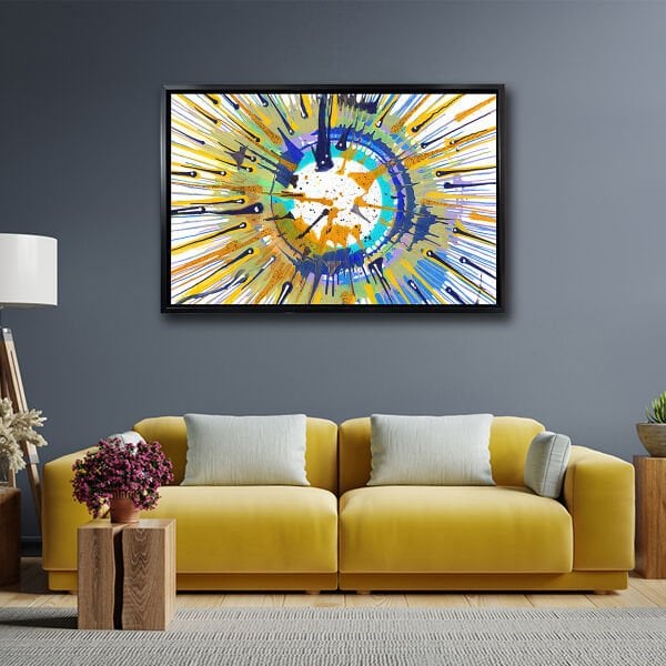 Patlama Noktası,  Yağlı Boya Dokulu Tablo